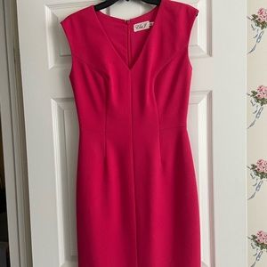 Eliza J hot pink sheath dress